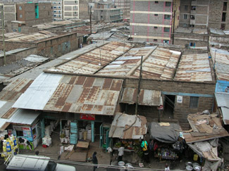 mathare-slum-tin Tin Roof Housing in Mathare Slums